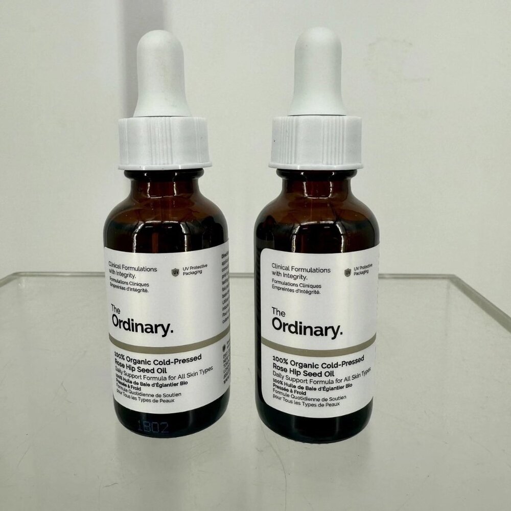 2 Pack The Ordinary 100% Organic Cold-Pressed Rose Hip Seed Oil 1oz — NWOB